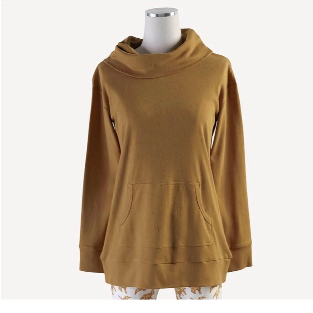 Kate Quinn Womens Cowl Neck Kanga Top